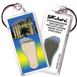 Athens, Greece FootWhere® Souvenir Key Chain. Made in USA-FootWhere® Souvenirs