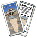 Load image into Gallery viewer, Athens, Greece FootWhere® Souvenir Fridge Magnet. Made in USA-FootWhere® Souvenirs
