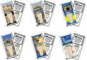 Athens, Greece FootWhere® Souvenir Fridge Magnets. 6 Piece Set. Made in USA-FootWhere® Souvenirs