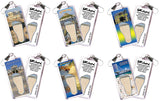 Athens, Greece FootWhere® Souvenir Zipper-Pulls. 6 Piece Set. Made in USA-FootWhere® Souvenirs