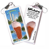 Atlanta FootWhere® Souvenir Zipper-Pulls. 6 Piece Set. Made in USA-FootWhere® Souvenirs