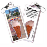Atlanta FootWhere® Souvenir Zipper-Pulls. 6 Piece Set. Made in USA-FootWhere® Souvenirs