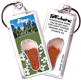Atlanta FootWhere® Souvenir Keychain. Made in USA-FootWhere® Souvenirs