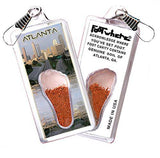 Atlanta FootWhere® Souvenir Zipper-Pulls. 6 Piece Set. Made in USA-FootWhere® Souvenirs