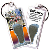 Austin FootWhere® Souvenir Keychains. 6 Piece Set. Made in USA-FootWhere® Souvenirs