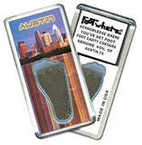 Austin, TX FootWhere® Souvenir Magnet. Made in USA-FootWhere® Souvenirs