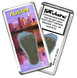 Austin, TX FootWhere® Souvenir Magnet. Made in USA-FootWhere® Souvenirs