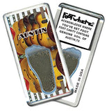 Austin FootWhere® Souvenir Fridge Magnets. 6 Piece Set. Made in USA-FootWhere® Souvenirs
