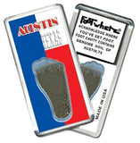 Austin, TX FootWhere® Souvenir Magnet. Made in USA-FootWhere® Souvenirs