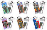 Austin FootWhere® Souvenir Zipper-Pulls. 6 Piece Set. Made in USA-FootWhere® Souvenirs