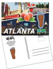 Atlanta FootWhere® Souvenir Postcard-FootWhere® Souvenirs