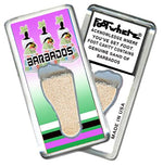 Load image into Gallery viewer, Barbados FootWhere® Souvenir Fridge Magnets. 6 Piece Set. Made in USA-FootWhere® Souvenirs
