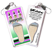 Barbados FootWhere® Souvenir Zipper-Pull. Made in USA-FootWhere® Souvenirs