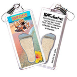 Bahamas FootWhere® Souvenir Zipper-Pulls. 6 Piece Set. Made in USA-FootWhere® Souvenirs
