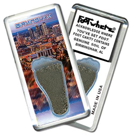 Birmingham FootWhere® Souvenir Fridge Magnets. 6 Piece Set. Made in USA-FootWhere® Souvenirs