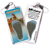 Birmingham FootWhere® Souvenir Zipper-Pulls. 6 Piece Set. Made in USA-FootWhere® Souvenirs