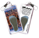 Birmingham FootWhere® Souvenir Zipper-Pull. Made in USA-FootWhere® Souvenirs