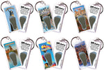 Load image into Gallery viewer, Birmingham FootWhere® Souvenir Keychains. 6 Piece Set. Made in USA-FootWhere® Souvenirs
