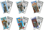 Birmingham FootWhere® Souvenir Fridge Magnets. 6 Piece Set. Made in USA-FootWhere® Souvenirs