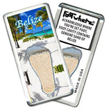 Belize FootWhere® Souvenir Fridge Magnets. 6 Piece Set. Made in USA - FootWhere® Souvenir Shop