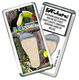 Belize FootWhere® Souvenir Fridge Magnets. 6 Piece Set. Made in USA - FootWhere® Souvenir Shop