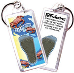 Load image into Gallery viewer, Baltimore FootWhere® Souvenir Keychain. Made in USA-FootWhere® Souvenirs
