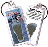 Baltimore FootWhere® Souvenir Keychains. 6 Piece Set. Made in USA-FootWhere® Souvenirs
