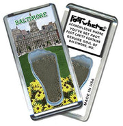 Baltimore FootWhere® Souvenir Magnet. Made in USA-FootWhere® Souvenirs