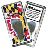 Baltimore FootWhere® Souvenir Magnet. Made in USA-FootWhere® Souvenirs