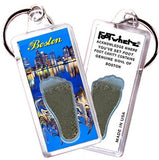 Boston FootWhere® Souvenir Keychains. 6 Piece Set. Made in USA-FootWhere® Souvenirs
