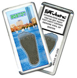 Boston FootWhere® Souvenir Fridge Magnets. 6 Piece Set. Made in USA-FootWhere® Souvenirs