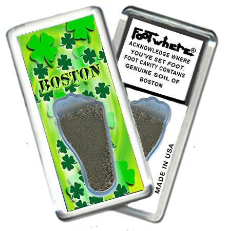 Boston FootWhere® Souvenir Magnet. Made in USA-FootWhere® Souvenirs