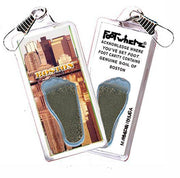 Boston FootWhere® Souvenir Zipper-Pull. Made in USA-FootWhere® Souvenirs