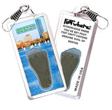 Boston FootWhere® Souvenir Zipper-Pulls. 6 Piece Set. Made in USA-FootWhere® Souvenirs