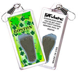 Boston FootWhere® Souvenir Zipper-Pulls. 6 Piece Set. Made in USA-FootWhere® Souvenirs