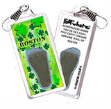 Boston FootWhere® Souvenir Zipper-Pull. Made in USA-FootWhere® Souvenirs