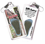 Load image into Gallery viewer, Boston FootWhere® Souvenir Zipper-Pull. Made in USA-FootWhere® Souvenirs
