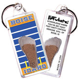 Boise FootWhere® Souvenir Keychains. 6 Piece Set. Made in USA-FootWhere® Souvenirs