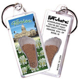 Boise FootWhere® Souvenir Key Chain. Made in USA-FootWhere® Souvenirs