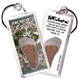 Boise FootWhere® Souvenir Key Chain. Made in USA-FootWhere® Souvenirs