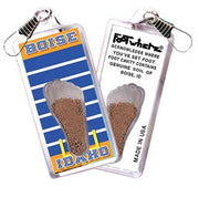 Boise FootWhere® Souvenir Zipper-Pull. Made in USA-FootWhere® Souvenirs