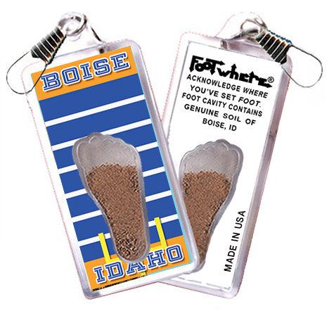 Boise FootWhere® Souvenir Zipper-Pulls. 6 Piece Set. Made in USA-FootWhere® Souvenirs