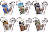 Boise FootWhere® Souvenir Keychains. 6 Piece Set. Made in USA-FootWhere® Souvenirs