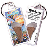 Baton Rouge FootWhere® Souvenir Keychains. 6 Piece Set. Made in USA-FootWhere® Souvenirs