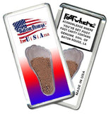 Baton Rouge, LA FootWhere® Souvenir Fridge Magnet. Made in USA-FootWhere® Souvenirs