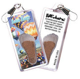 Baton Rouge FootWhere® Souvenir Zipper-Pull. Made in USA-FootWhere® Souvenirs