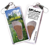 Baton Rouge FootWhere® Souvenir Zipper-Pull. Made in USA-FootWhere® Souvenirs