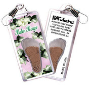 Baton Rouge FootWhere® Souvenir Zipper-Pull. Made in USA-FootWhere® Souvenirs