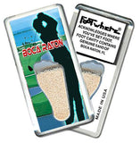 Boca Raton, FL FootWhere® Souvenir Fridge Magnet. Made in USA-FootWhere® Souvenirs