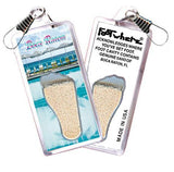 Boca Raton FootWhere® Souvenir Zipper-Pulls. 6 Piece Set. Made in USA-FootWhere® Souvenirs